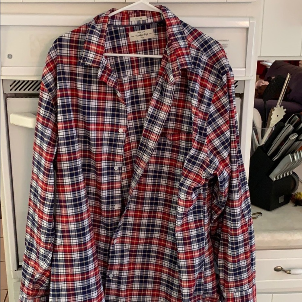 Hawker rye men’s plaid shirt